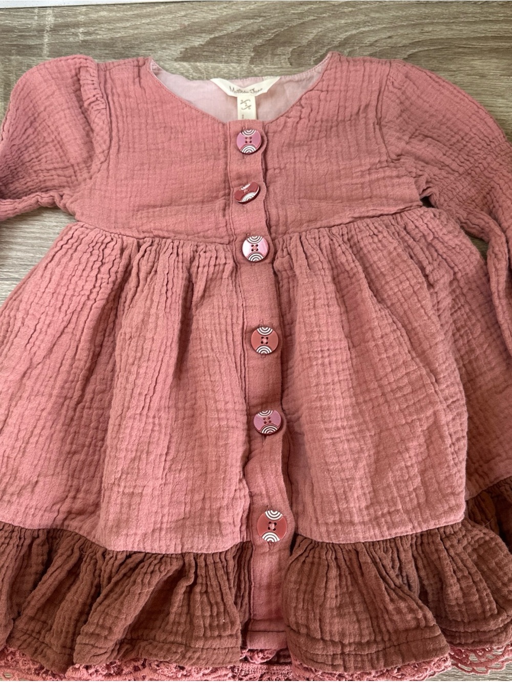 Matilda Jane Just Imagine Veda, Muslim Color Block Cedar Dress Size 2